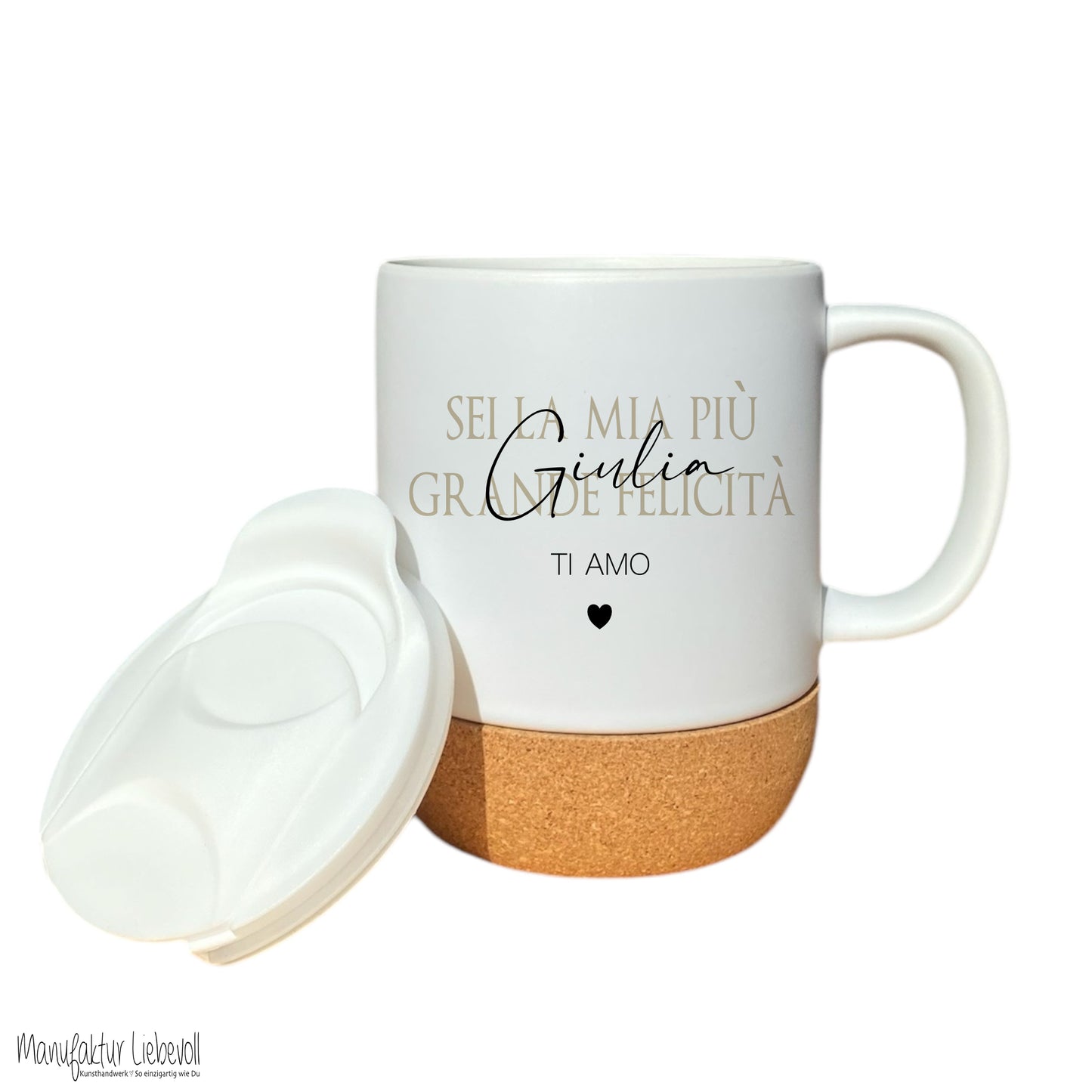 Geschenk Tasse Namen italienisch, Kaffeetasse Tee Tasse Geburtstag, TI AMO Geschenk Freundin Mama Geburtstagsgeschenk Valentinstag Frau