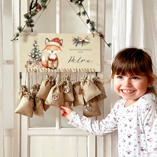 Adventskalender mit Namen für Mädchen und Jungen