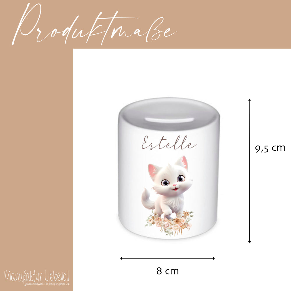 Spardose Personalisiert Spardose Kind Spardose Katze Personalisierte Spardose Baby Geschenk Spardose Kinder