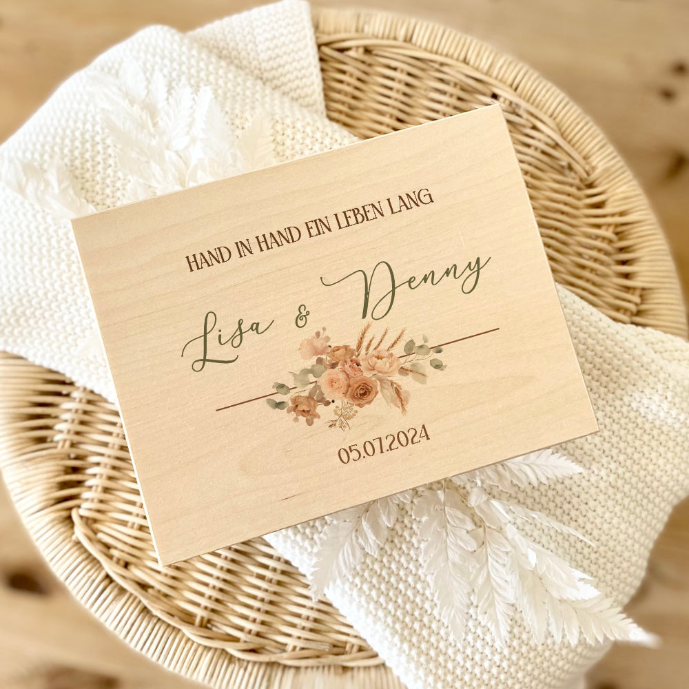 Erinnerungskiste Hochzeitsgeschenk Personalisiert Erinnerungsbox Holzkiste Geldgeschenk Hochzeit Geschenk